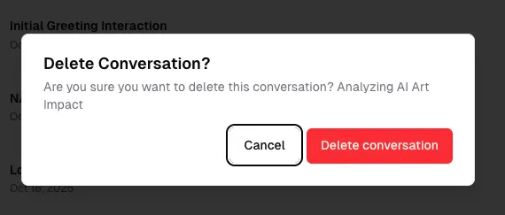Delete Conversation