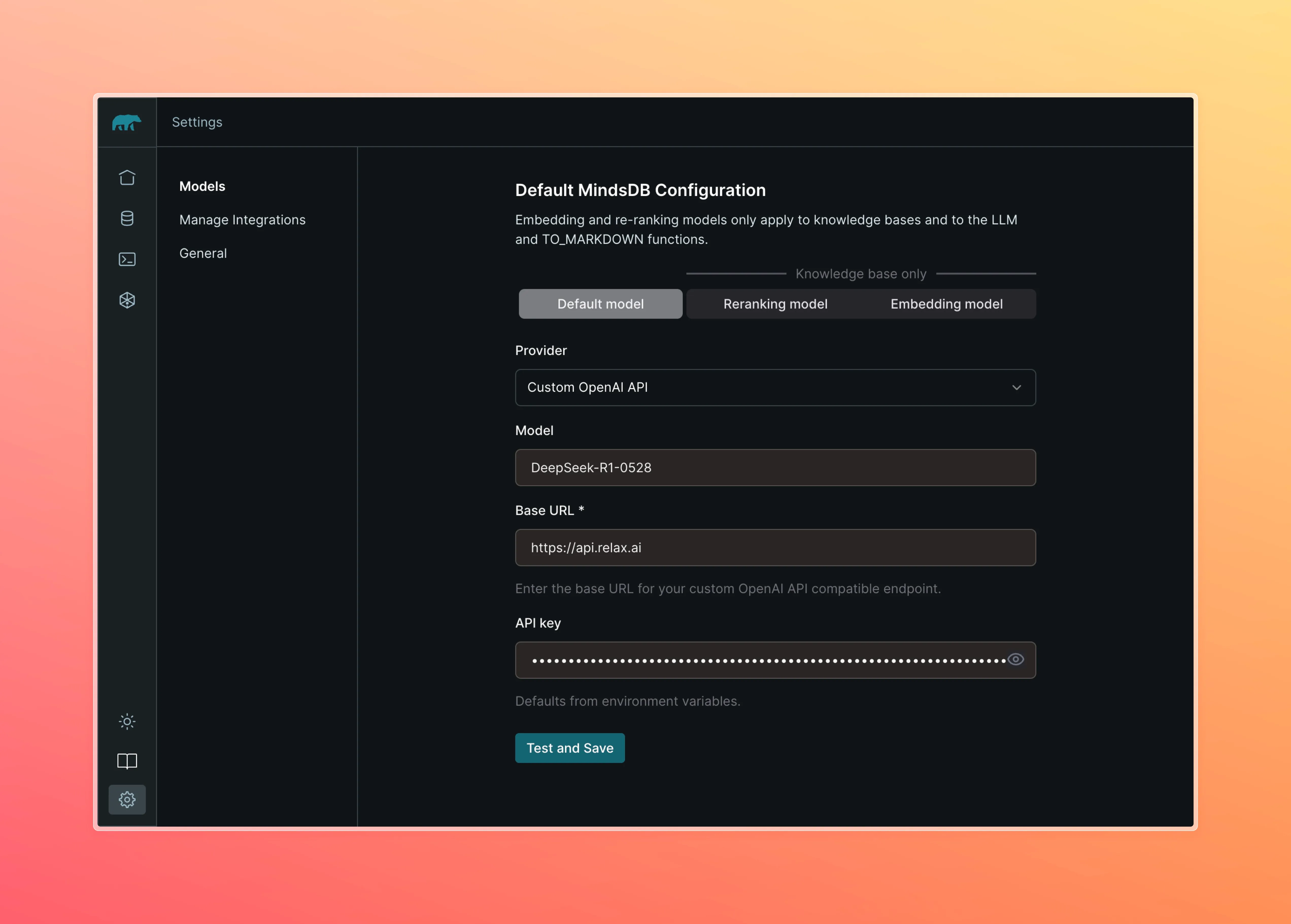mindsdb-config
